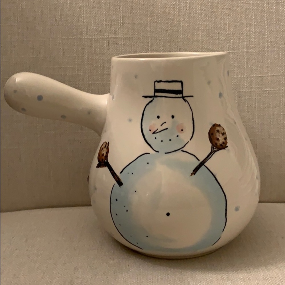 Rae Dunn snowman cocoa pot